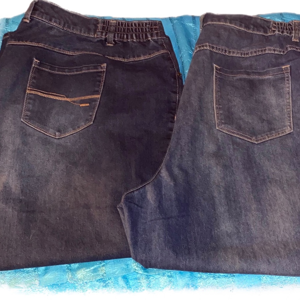 Catherine’s RightFit Curvy & moderately curvy Petite size 26 (plus)2 pairs Jeans